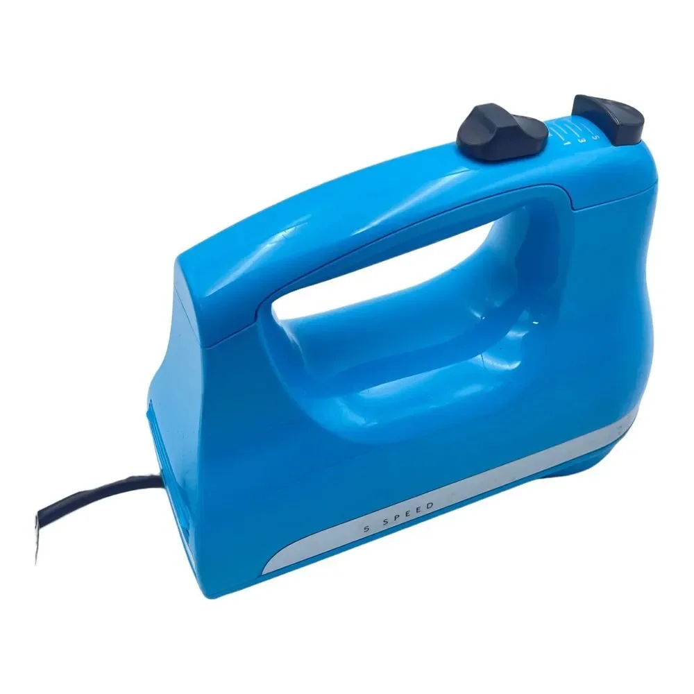 KitchenAid Made in USA 5-Speed Ultra Power Hand Mixer khm512cl Crystal Blue